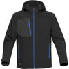 Stormtech Men's Black/Azure Blue Sidewinder Shell