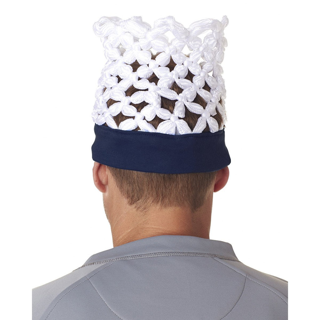 UltraClub Men's Navy Hoop Head