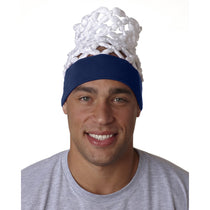 UltraClub Men's Navy Hoop Head