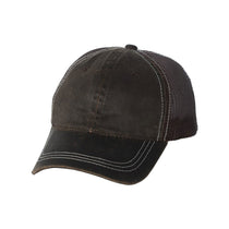 Outdoor Cap Brown Weathered Mesh Back Cap