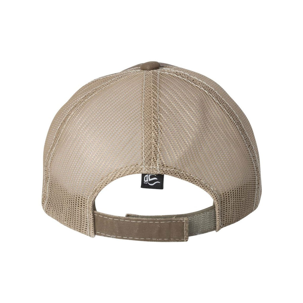 Outdoor Cap Khaki Weathered Mesh Back Cap