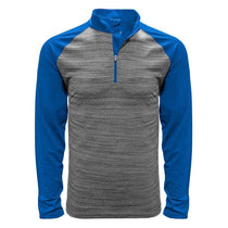 Levelwear Men's Heather Grey/Royal Vandal Quarter Zip