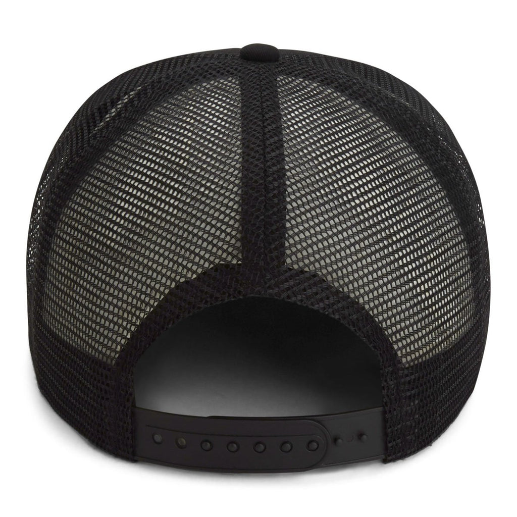 Paramount Apparel Black/White Foam Front Mesh Back Rope Cap