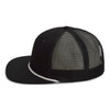 Paramount Apparel Black/White Foam Front Mesh Back Rope Cap