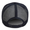 Paramount Apparel Navy/White Foam Front Mesh Back Rope Cap