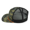 Paramount Apparel Woodland/Orange Foam Front Mesh Back Rope Cap