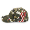 Paramount Apparel Green Americana Woodland Washed Generic Camo Cap
