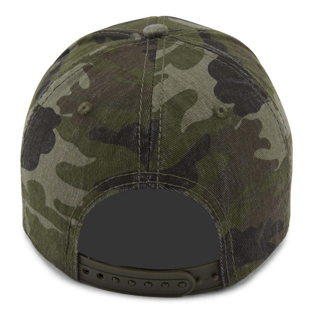 Paramount Apparel Green Woodland Washed Generic Camo Cap