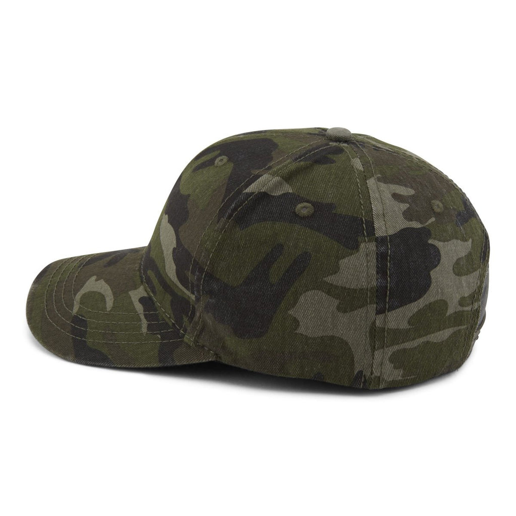 Paramount Apparel Green Woodland Washed Generic Camo Cap
