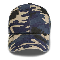 Paramount Apparel Navy Woodland Washed Generic Camo Cap