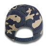 Paramount Apparel Navy Woodland Washed Generic Camo Cap