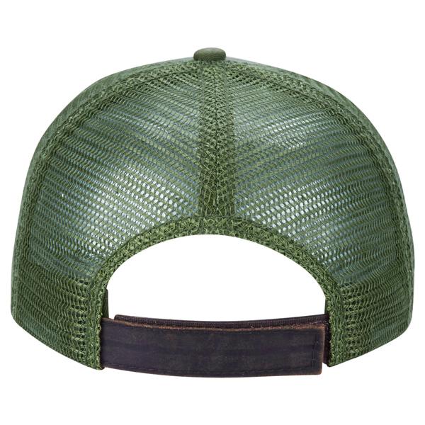 Paramount Apparel Earth Olive Washed Twill and Waxcloth Cap