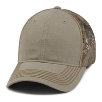 Paramount Apparel Khaki/Realtree Edge Washed Cotton and Camo Cap