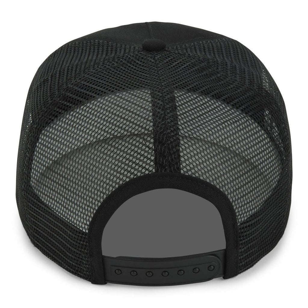 Paramount Apparel Black Canvas Mesh Cap