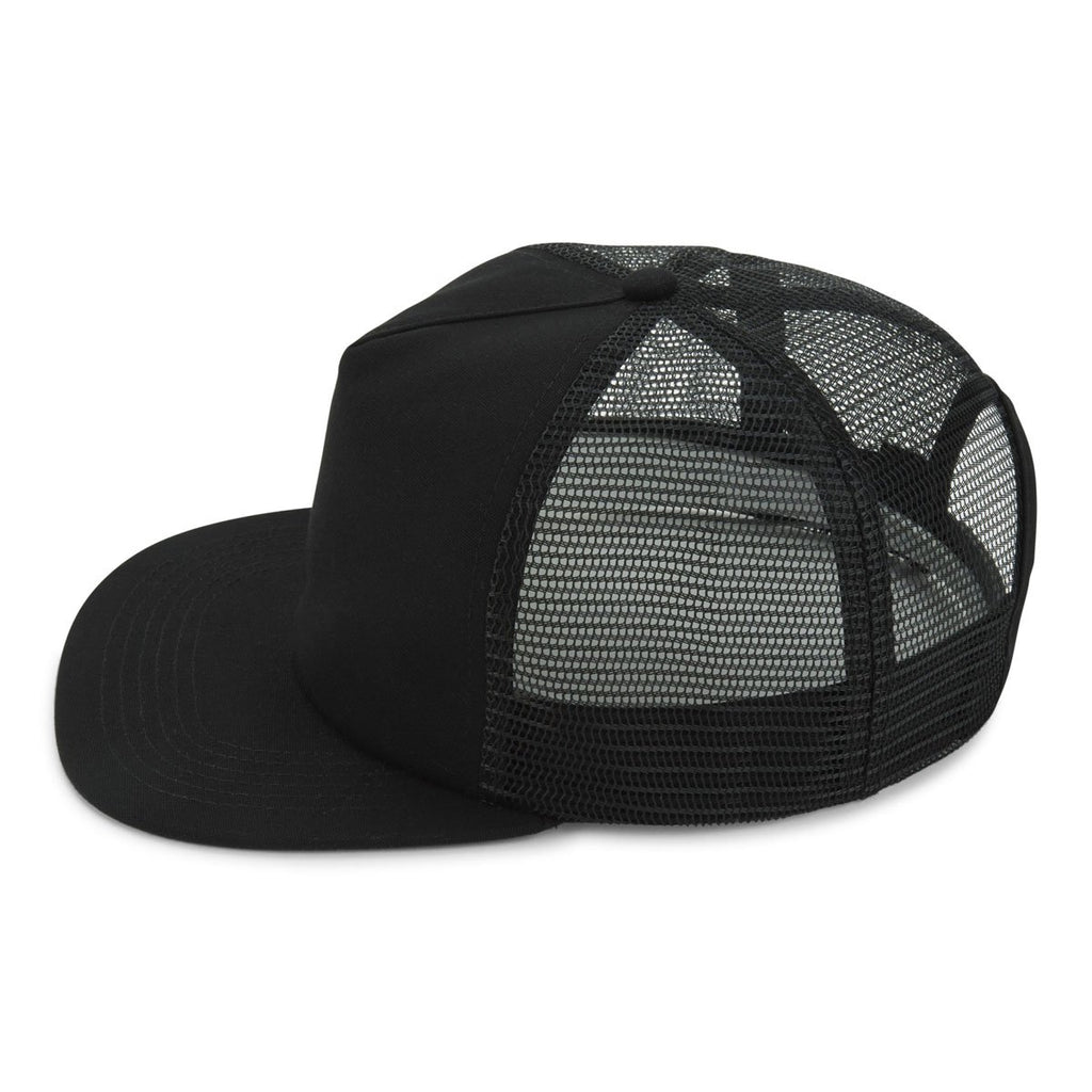 Paramount Apparel Black Canvas Mesh Cap