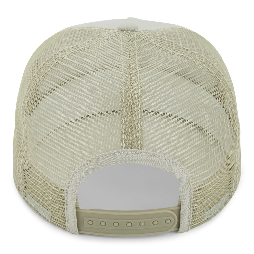 Paramount Apparel Khaki Canvas Mesh Cap