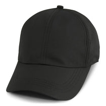 Paramount Apparel Black Soft Structure Jockey Perforated Performance Cap