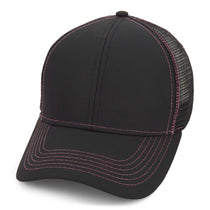 Paramount Apparel Black/Neon Pink Performance Mesh Back Cap