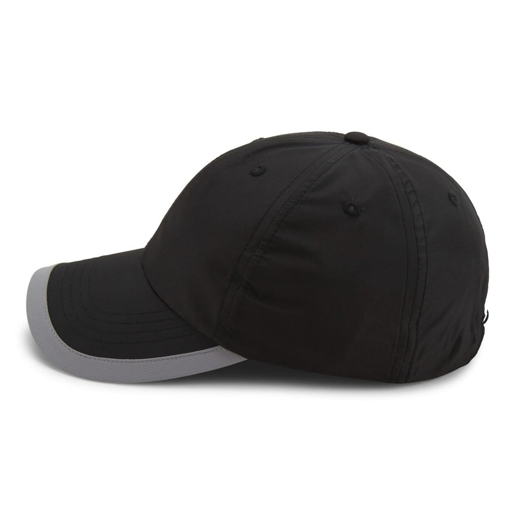 Paramount Apparel Black/Silver Performance Contrasting Visor