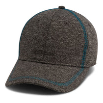 Paramount Apparel Heather Grey/Neon Blue Heathered Performance Cap
