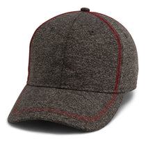Paramount Apparel Heather Grey/Red Heathered Performance Cap