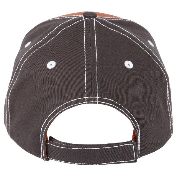 Paramount Apparel Burnt Orange/Charcoal Cotton Twill Cap