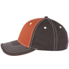 Paramount Apparel Burnt Orange/Charcoal Cotton Twill Cap