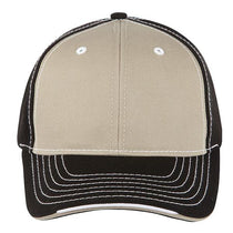 Paramount Apparel Khaki/Black Cotton Twill Cap