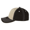 Paramount Apparel Khaki/Black Cotton Twill Cap