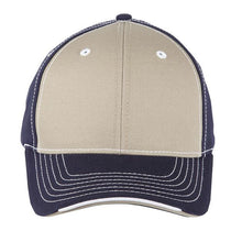Paramount Apparel Khaki/Navy Cotton Twill Cap