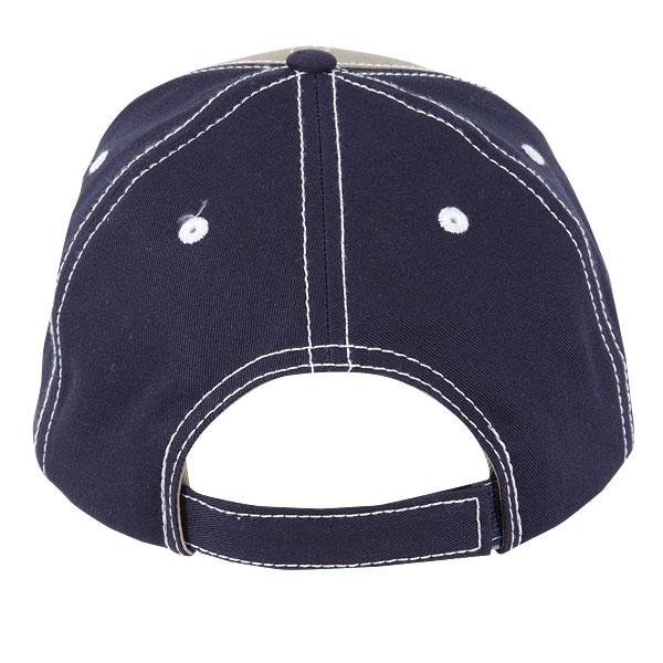 Paramount Apparel Khaki/Navy Cotton Twill Cap