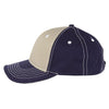 Paramount Apparel Khaki/Navy Cotton Twill Cap