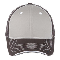 Paramount Apparel Silver/Charcoal Cotton Twill Cap