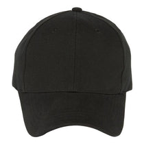 Paramount Apparel Black Structured Brushed Twill Cap