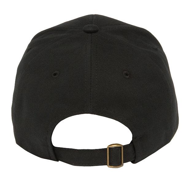 Paramount Apparel Black Structured Brushed Twill Cap