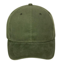 Paramount Apparel Earth Olive Structured Brushed Twill Cap