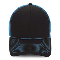 Paramount Apparel Black/Neon Blue Neon Mesh Back Cap