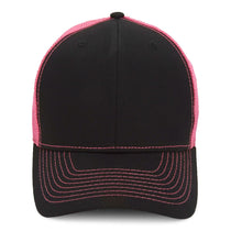 Paramount Apparel Black/Neon Pink Neon Mesh Back Cap