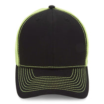 Paramount Apparel Black/Neon Yellow Neon Mesh Back Cap
