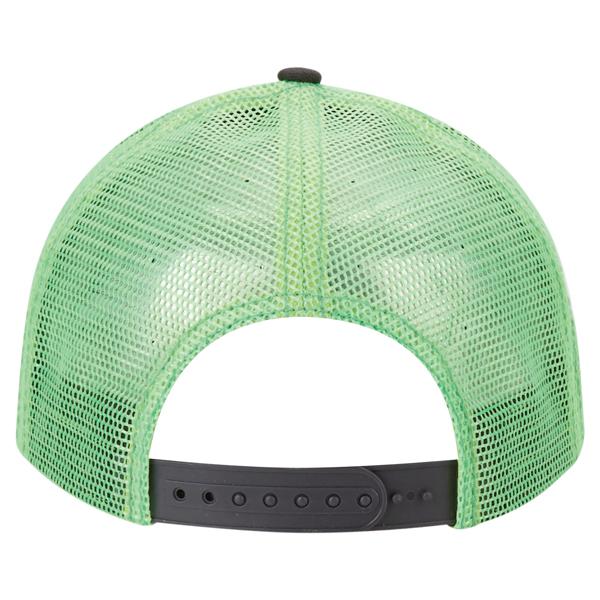 Paramount Apparel Charcoal/Neon Green Neon Mesh Back Cap