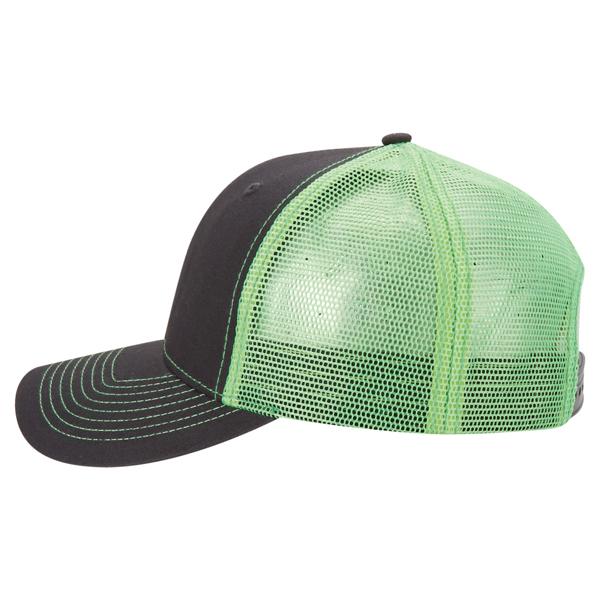 Paramount Apparel Charcoal/Neon Green Neon Mesh Back Cap
