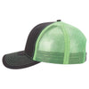 Paramount Apparel Charcoal/Neon Green Neon Mesh Back Cap