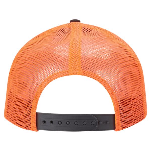 Paramount Apparel Charcoal/Neon Orange Neon Mesh Back Cap