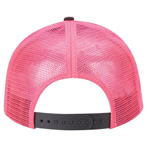 Paramount Apparel Charcoal/Neon Pink Neon Mesh Back Cap