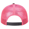 Paramount Apparel Charcoal/Neon Pink Neon Mesh Back Cap