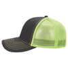 Paramount Apparel Charcoal/Neon Yellow Neon Mesh Back Cap