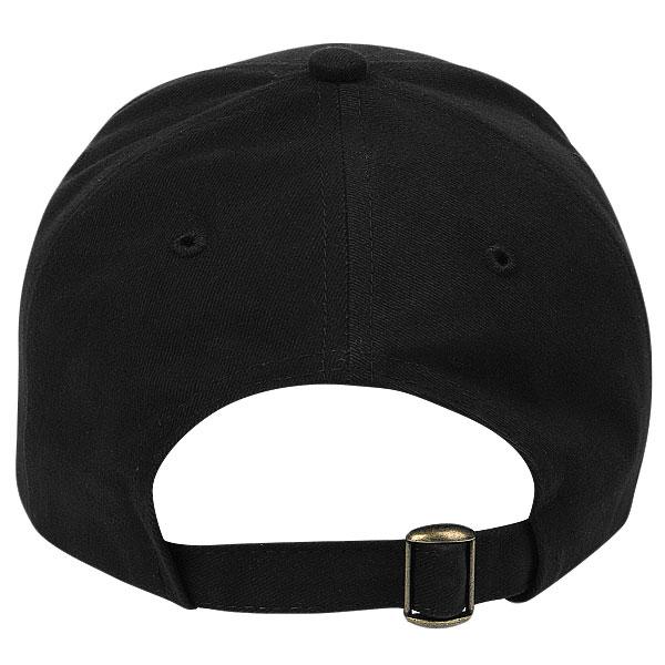 Paramount Apparel Black/Silver Contrasting Sandwich Visor Brushed Twill Cap