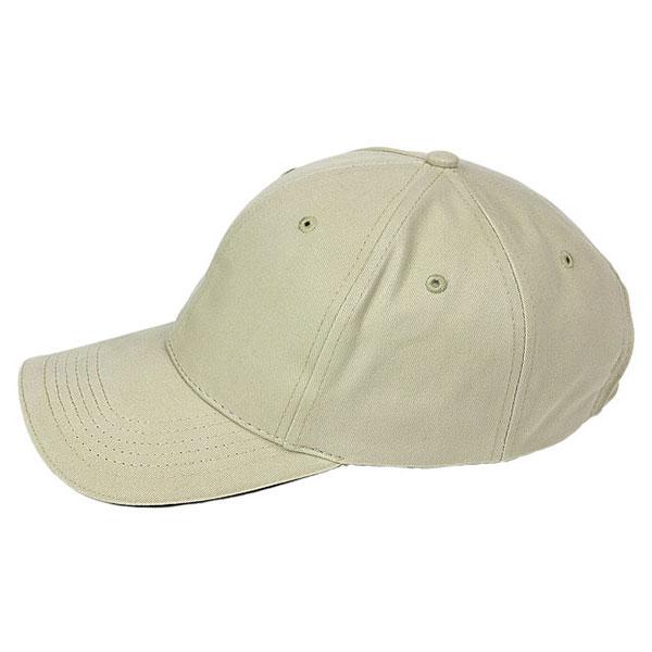 Paramount Apparel Khaki/Black Contrasting Sandwich Visor Brushed Twill Cap