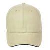 Paramount Apparel Khaki/Navy Contrasting Sandwich Visor Brushed Twill Cap