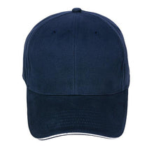 Paramount Apparel Navy/White Contrasting Sandwich Visor Brushed Twill Cap